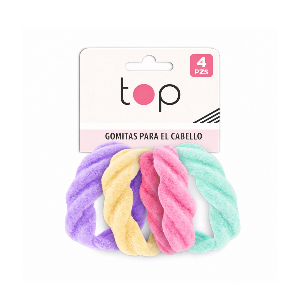 Gomitas para el Pelo Top Multicolor Pastel 5 Unidades