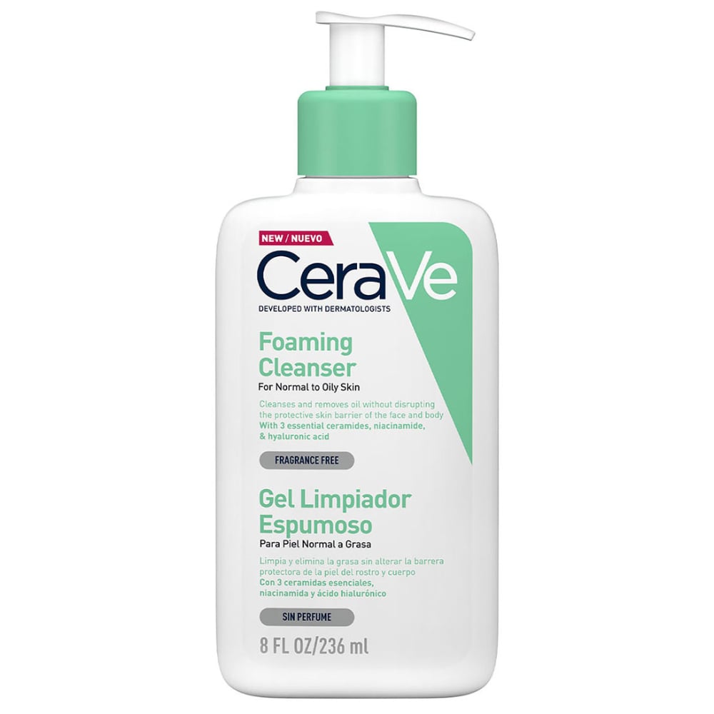 Gel CeraVe Espumoso de Limpieza para Rostro y Cuerpo 236 ml