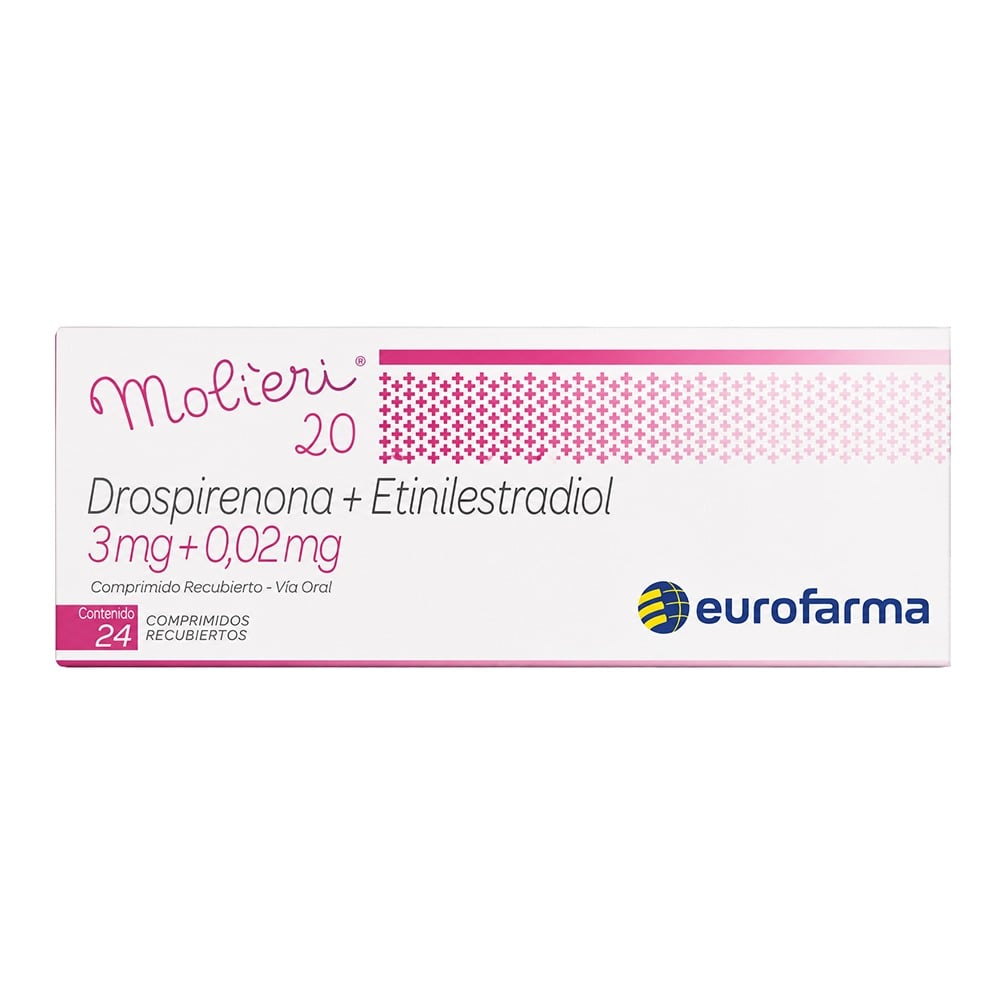 Molieri 20 3 mg/0.02 mg 24 Comprimidos Recubiertos