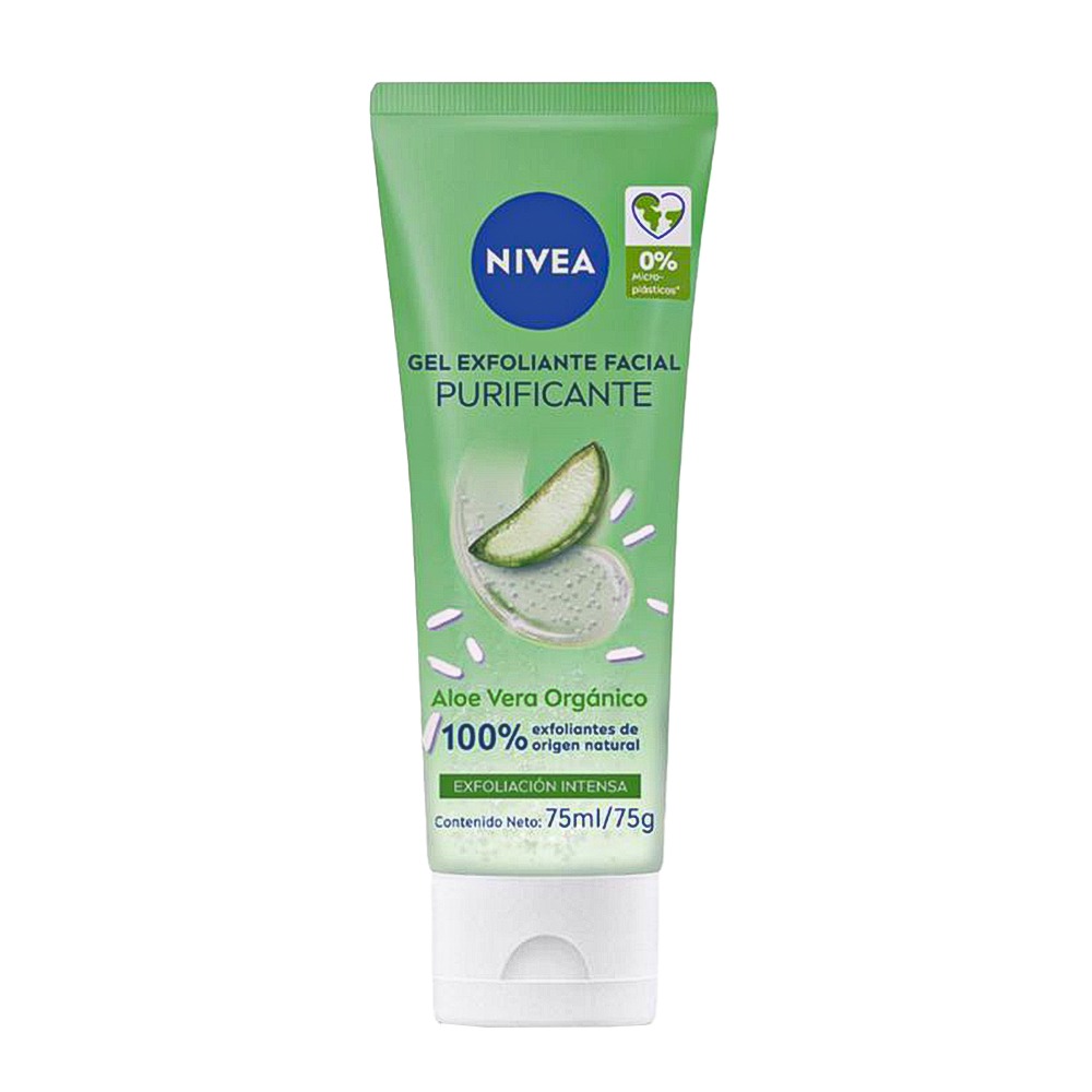 Gel Nivea Exfoliante de Arroz y Aloe 75 ml