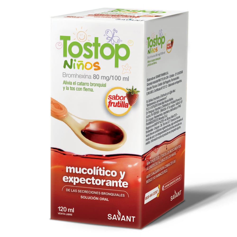 Tostop 80 mg/100 ml Niños 120 ml