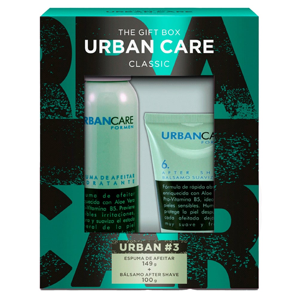 Espuma de Afeitar Urban Care 149 g + Bálsamo After Shave 100 g
