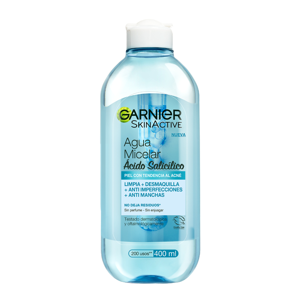 Agua Micelar Garnier Aclara Antiacné 400 ml