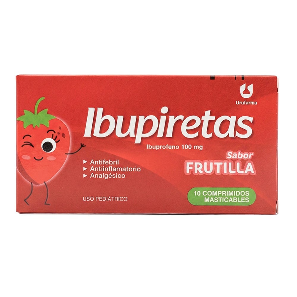 Ibupiretas 100 mg Pediátrico 10 Comprimidos Masticables