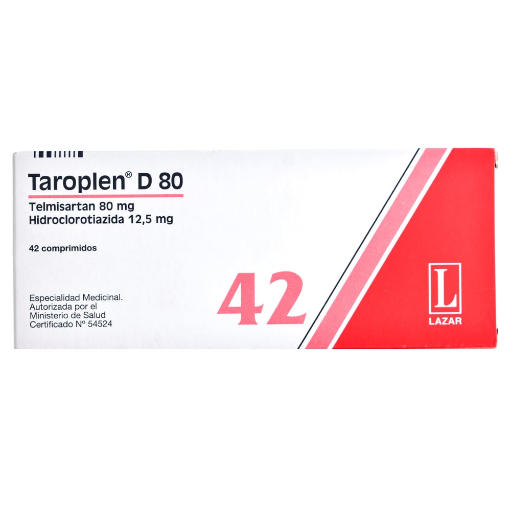 Taroplen D 80 mg/12.5 mg 42 Comprimidos