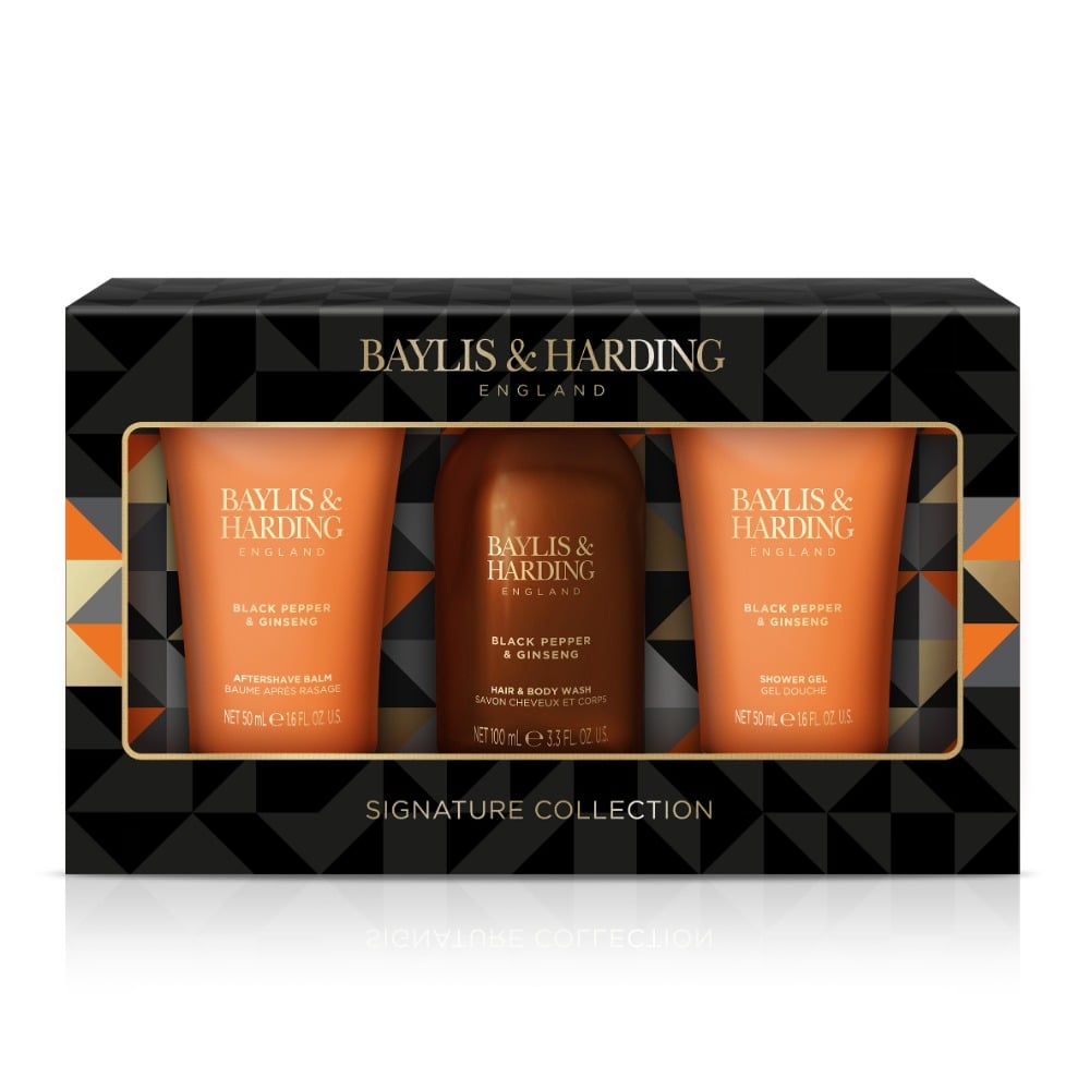 Mini Set Baylis & Harding Black Pepper & Ginseng Men's Luxury 3 Unidades