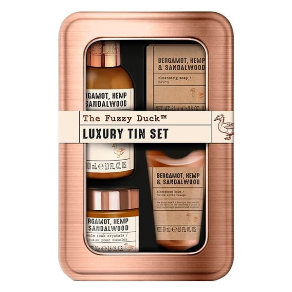Set Baylis & Harding The Fuzzy Duck Bergamot Hemp & Sandalwood Men's 4 Unidades