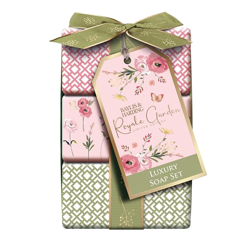 Set Baylis & Harding Royale Garden Rose 100 g 3 Unidades