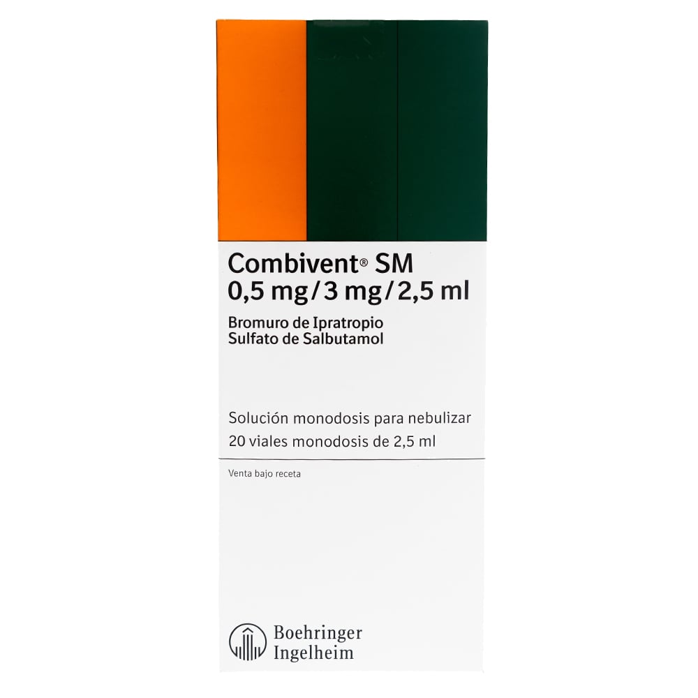Combivent SM 0.5 mg/3 mg Solución para Nebulizar 20 Viales Monodosis