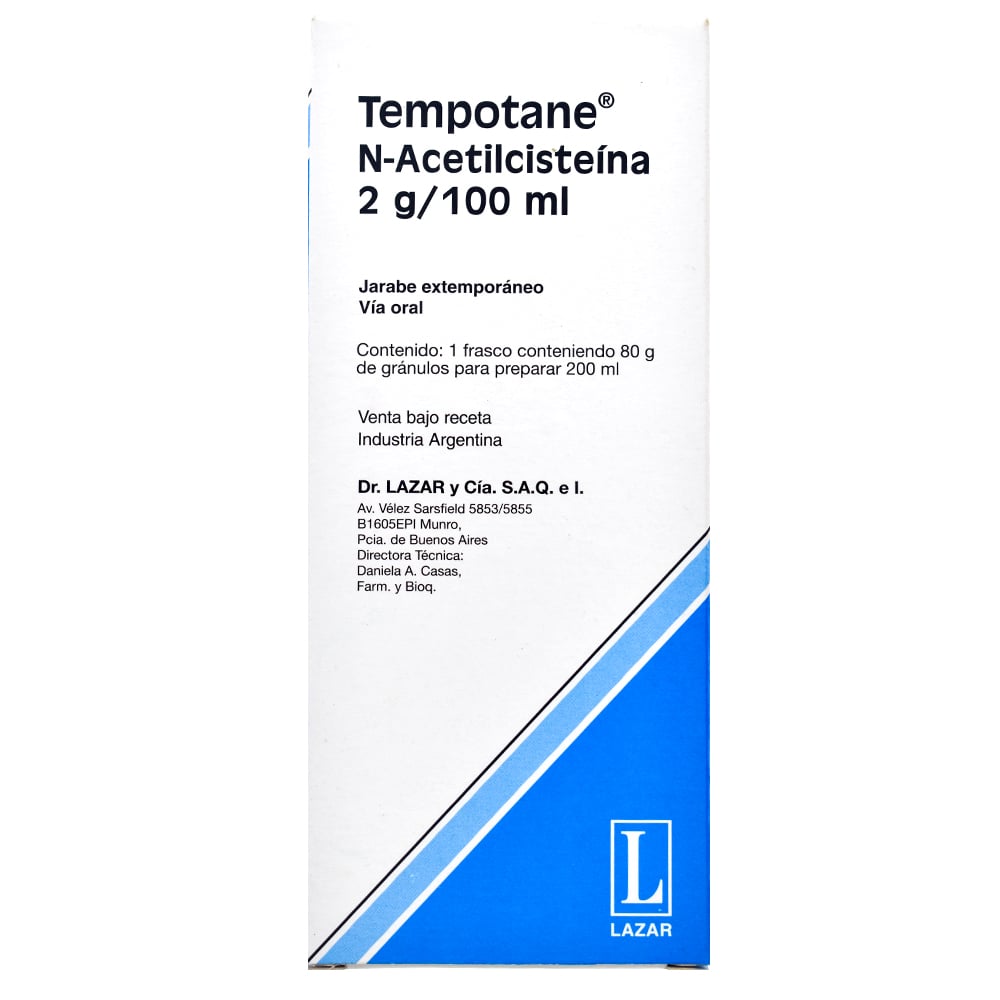 Tempotane 2g/100 ml Jarabe 200 ml