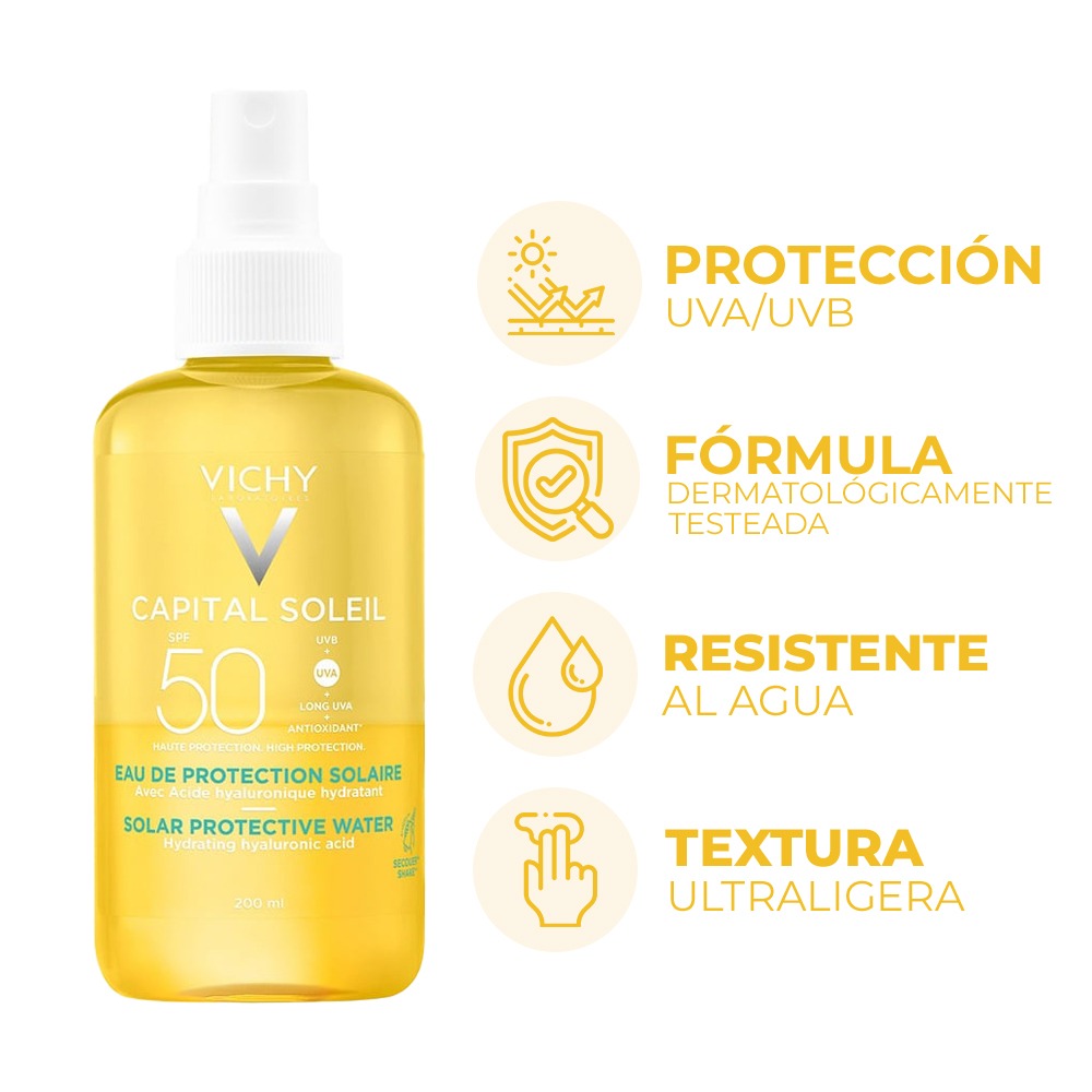 Agua Protectora Vichy  Hydra Spf50 200 ml