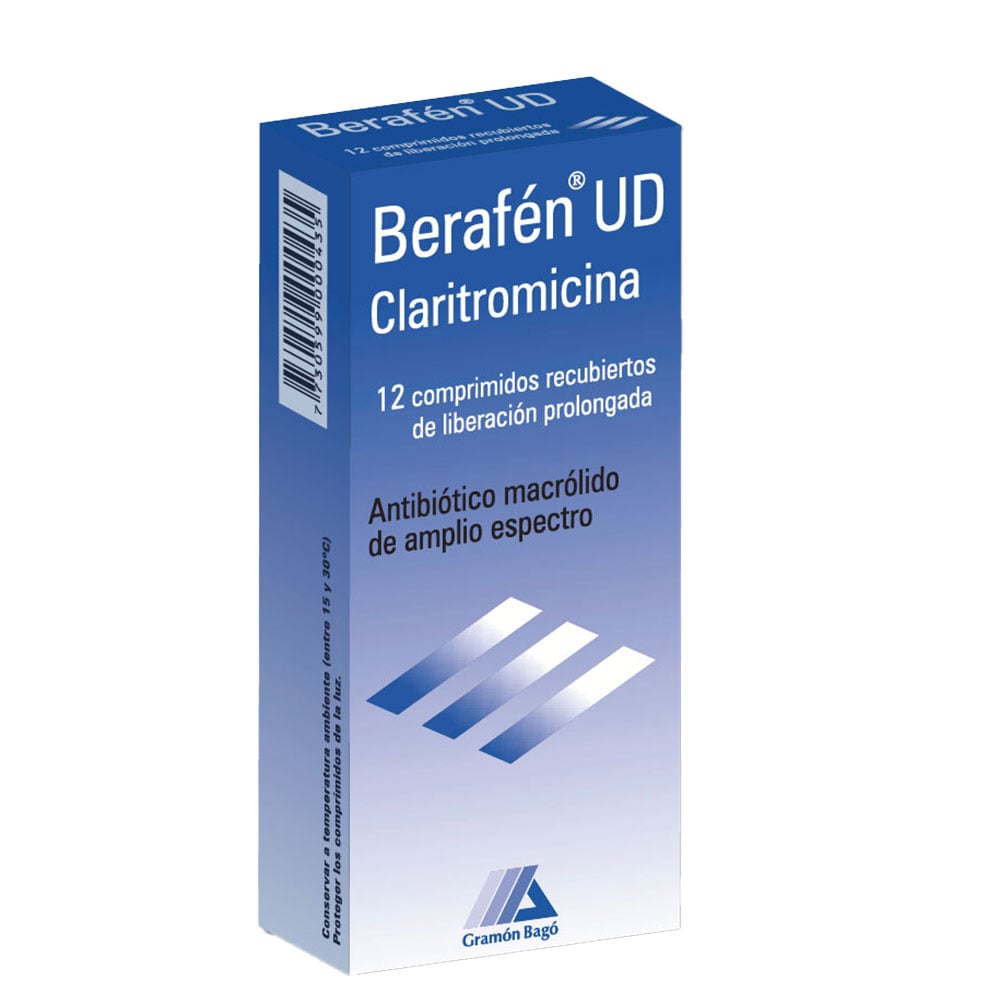 Berafén UD 500 mg 12 Comprimidos Recubiertos LP