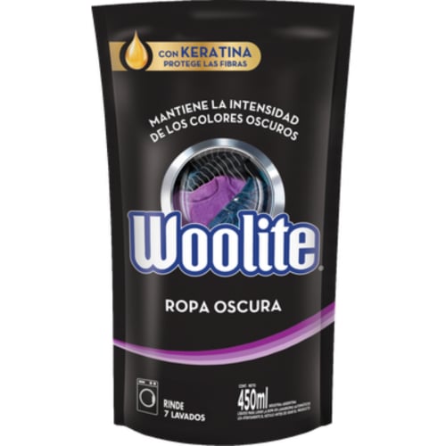 Jabón Líquido para Ropa Oscura Woolite Doypack 450 ml