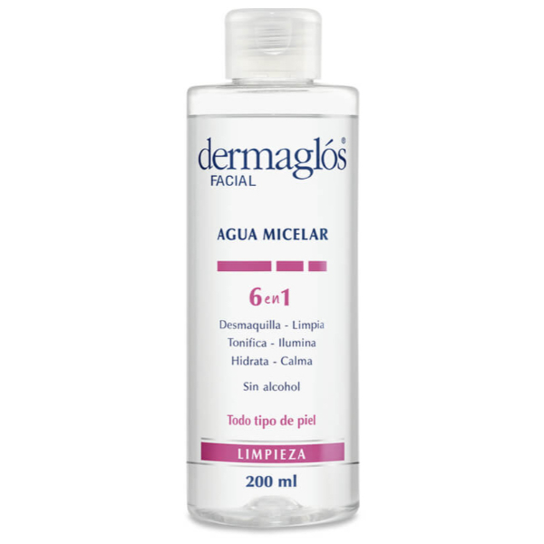Agua Micelar Dermaglós 6 en 1 200 ml
