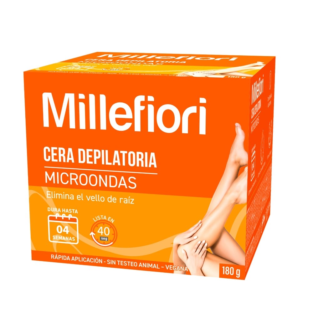 Cera Depilatoria Millefiori en Tarro para Microondas 180 g