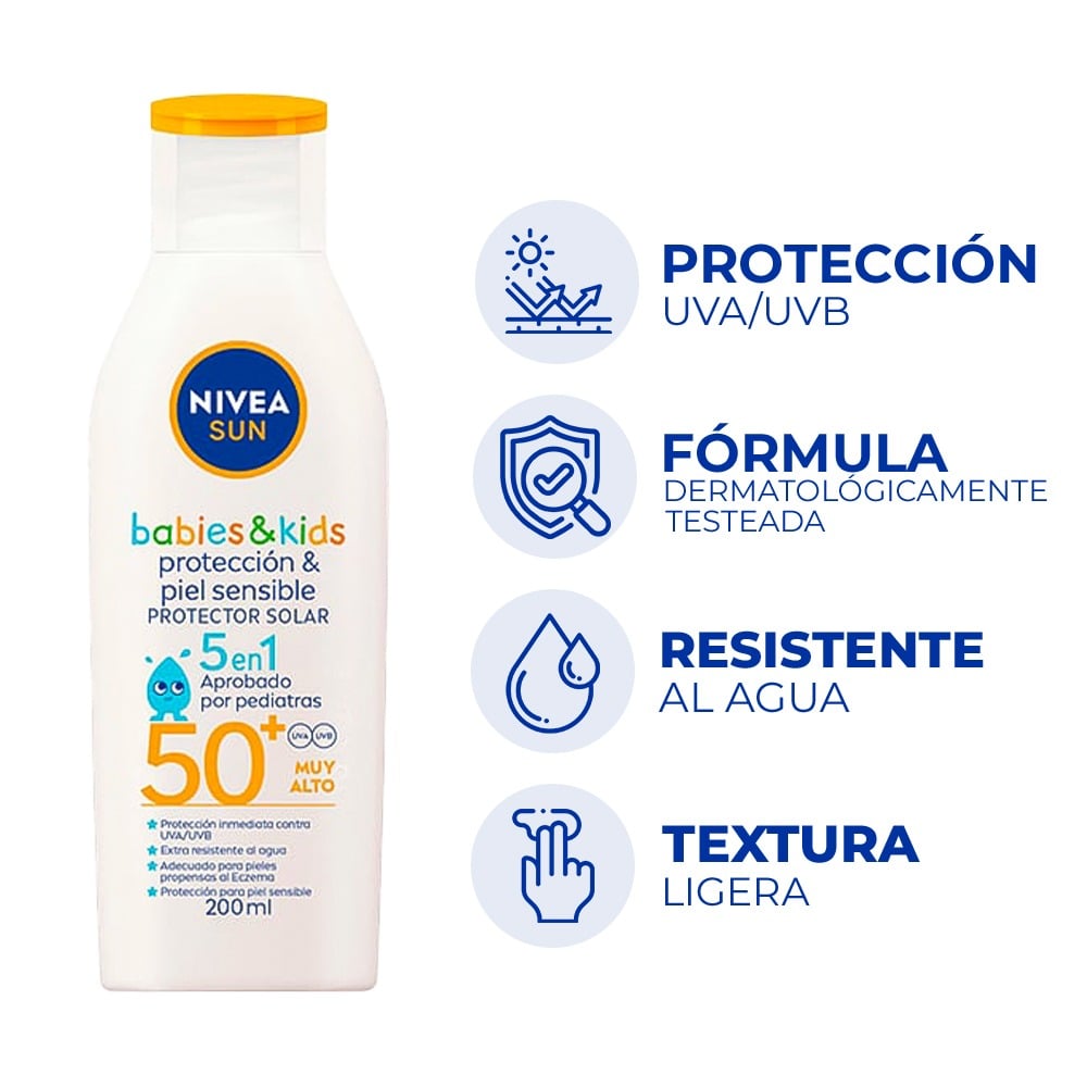 Protector Solar Nivea Protección y Piel Sensible para Niños FPS50+
