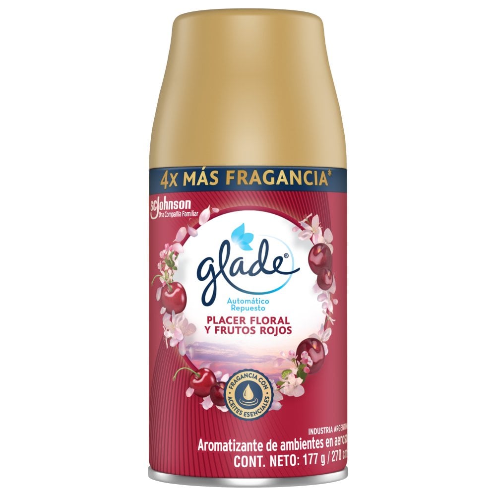 Repuesto Aromatizante de Ambiente Automático Glade Placer Floral y Frutos Rojos 175 g