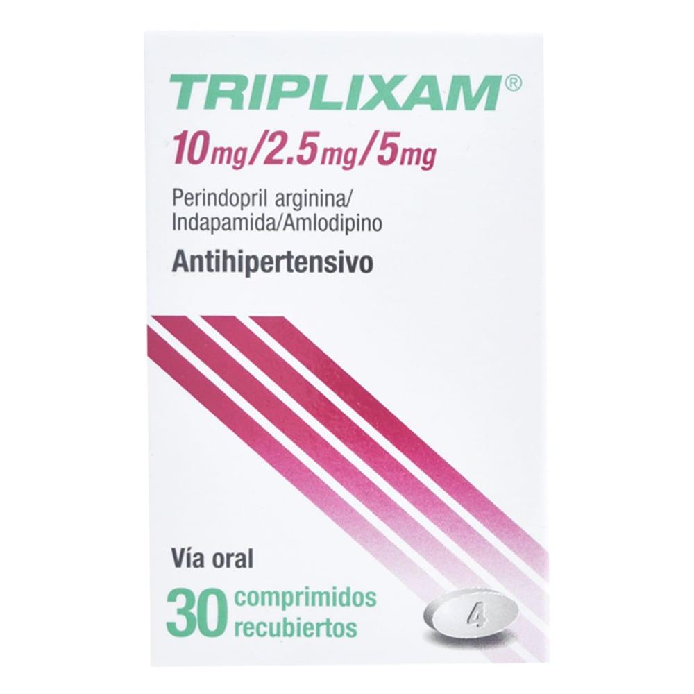 Triplixam 10 mg/2.5 mg/5 mg 30 Comprimidos Recubiertos