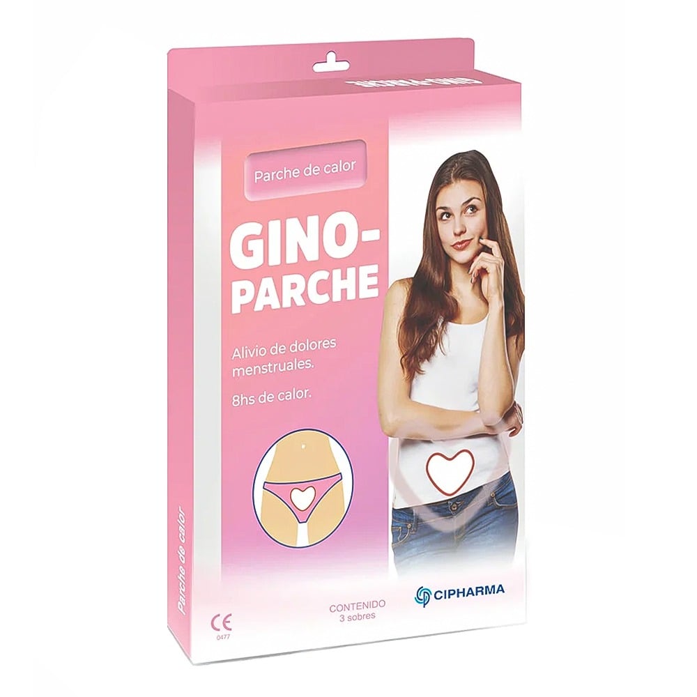 Parches Térmicos para Dolores Menstruales Gino 3 Unidades