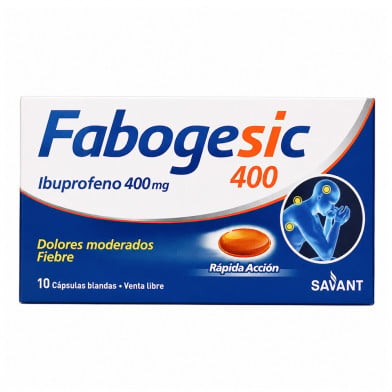 Fabogesic 400 Mg 10 Cápsulas