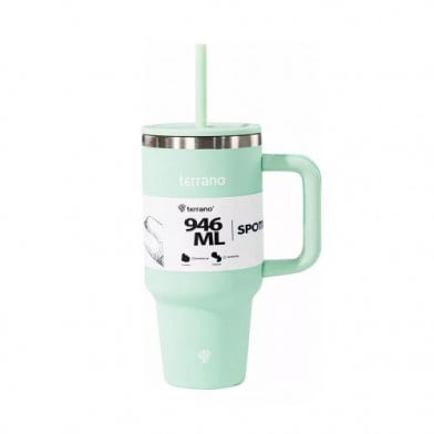 Vaso Térmico Terrano Spotie Cup Verde Agua 946 ml
