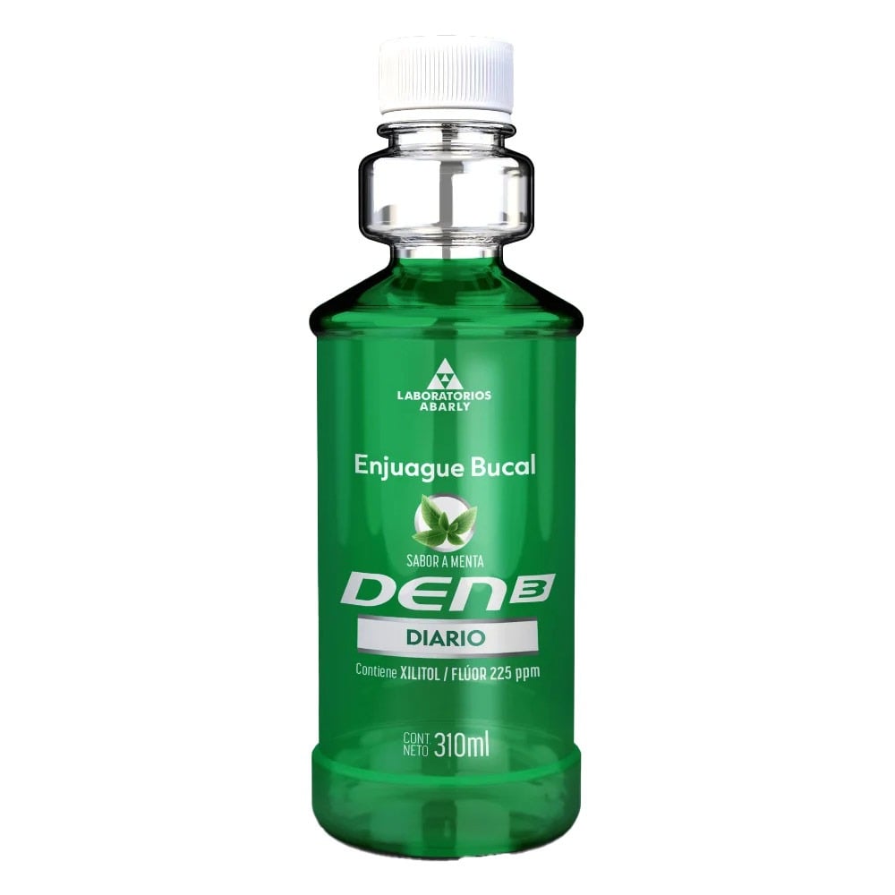Enjuague Bucal Den3 Diario Menta 310 ml