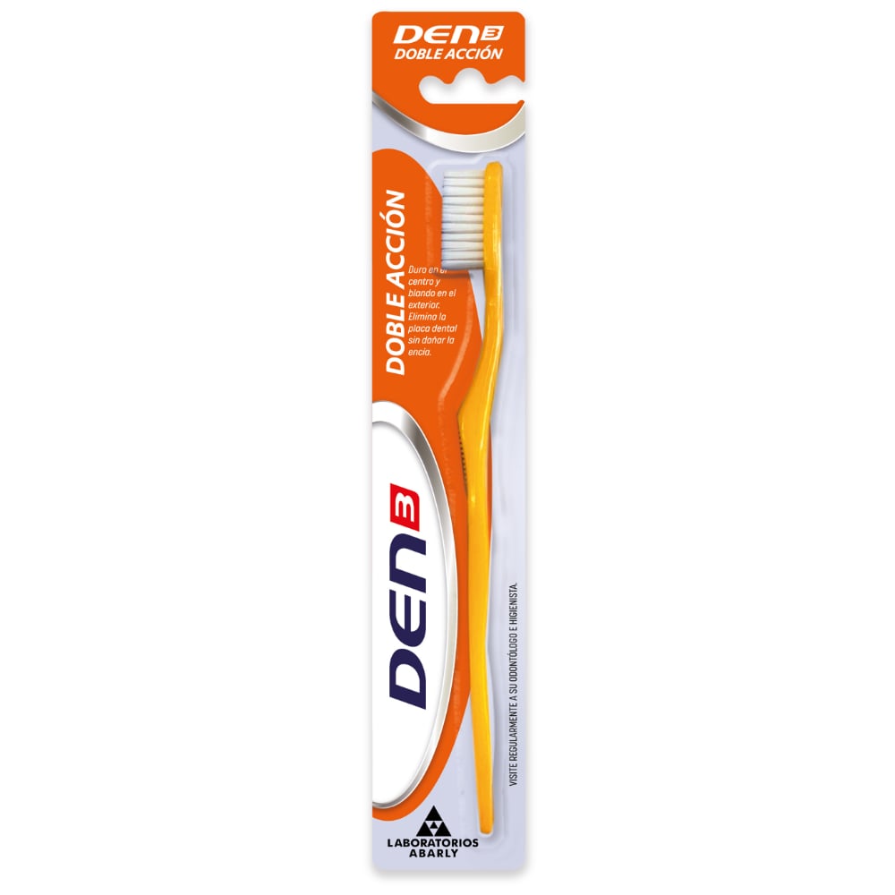 Cepillo de Dientes Den3 Doble Acción 1 Unidad