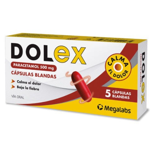 Dolex 500 mg 5 Cápsulas Blandas