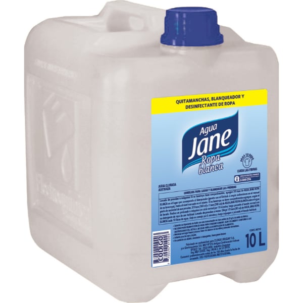 Lavandina Agua Jane Para Ropa Blanca 10 l