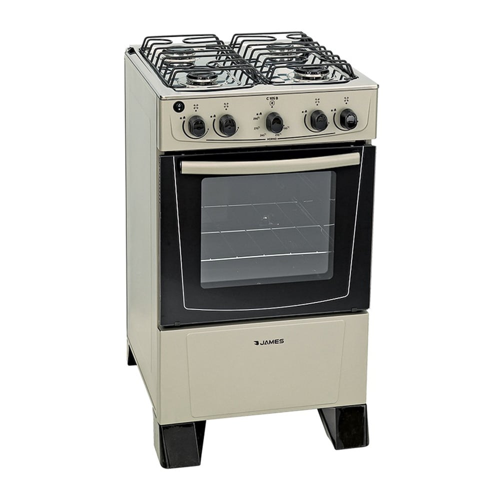 Cocina James C 105 B Estándar 4 Hornallas Titanium