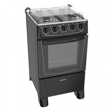 Cocina James C 105 B Estándar 4 Hornallas Negro