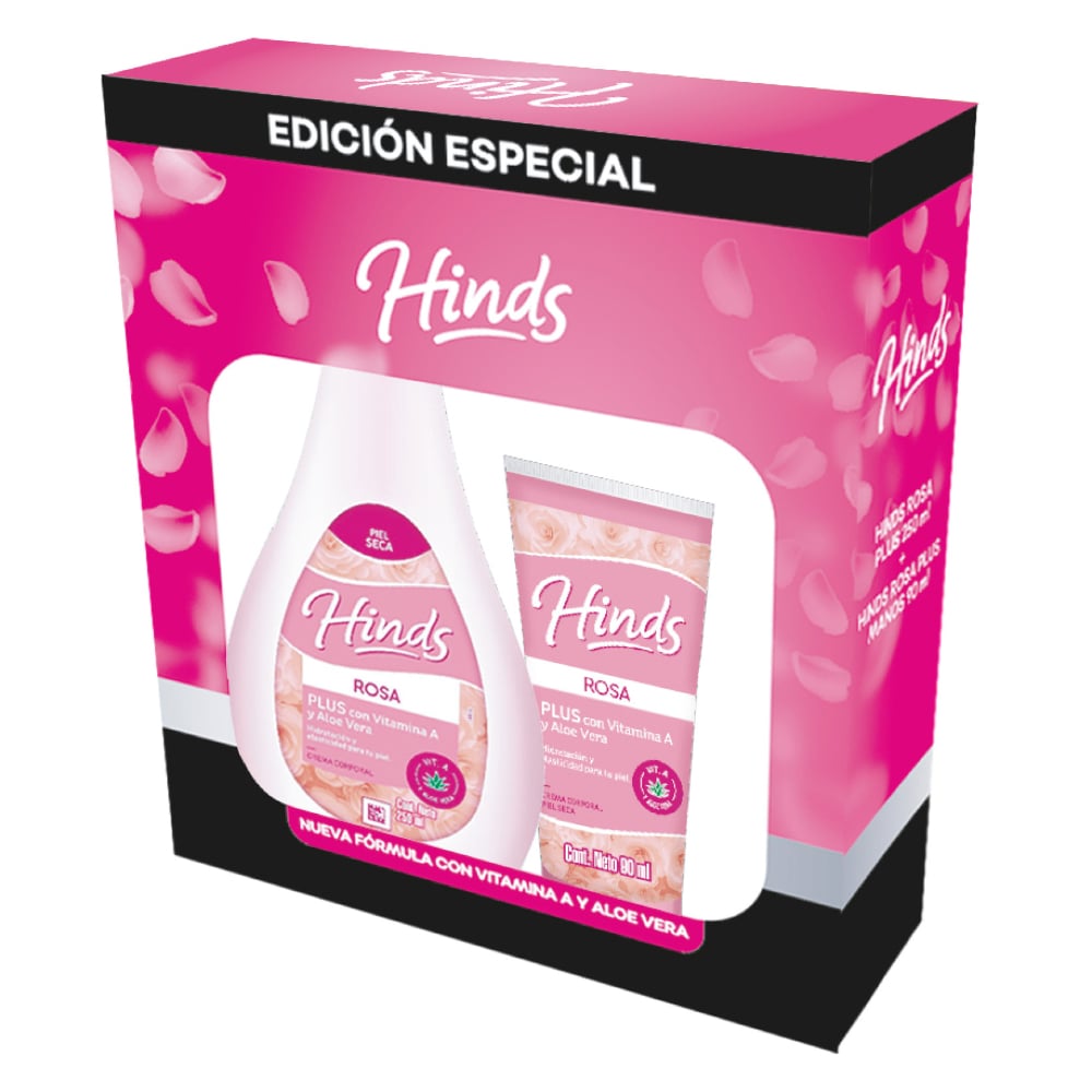 Pack Crema Corporal Hinds Rosa 250 ml + Crema de Manos 90 ml