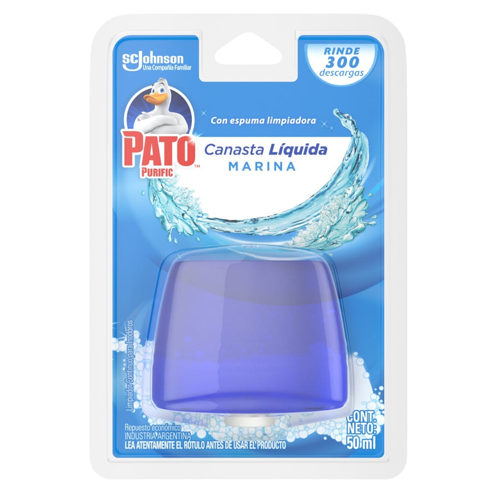 Canasta Líquida para Inodoro Pato Purific Marina Repuesto 50 ml