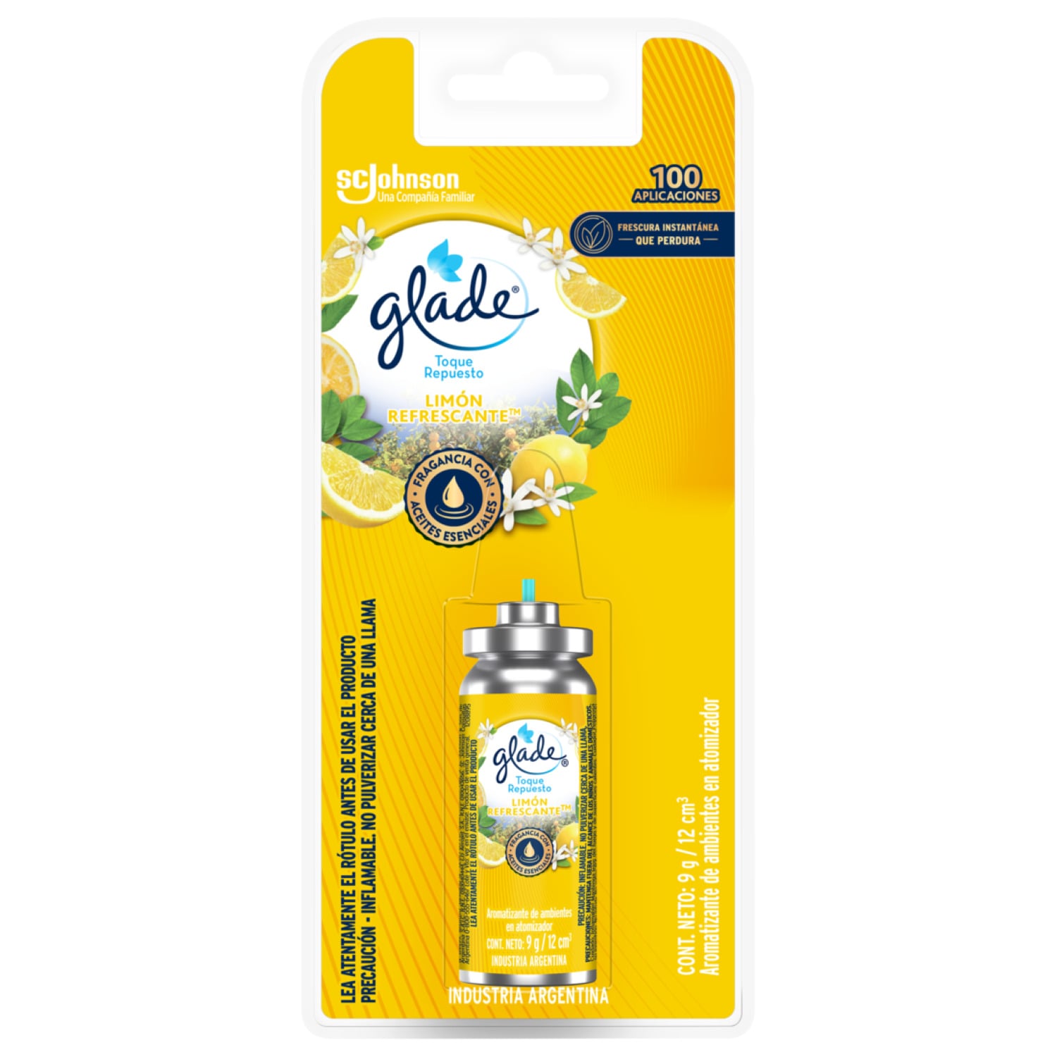 Repuesto Aromatizante de Ambiente Glade Toque Limón