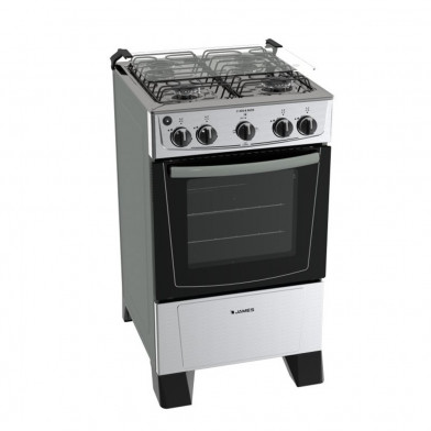 Cocina Combinada James C 205 B Inoxidable 4 Hornallas