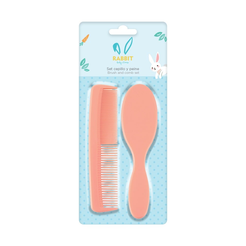 Set Cepillo y Peine Rabbit Colores Surtidos