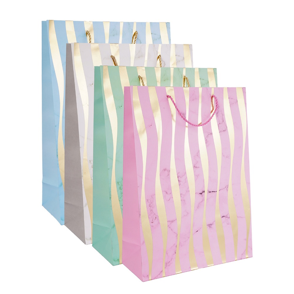 Bolsa de Regalo Happy Paper Zigzag 1 Unidad Colores Surtidos