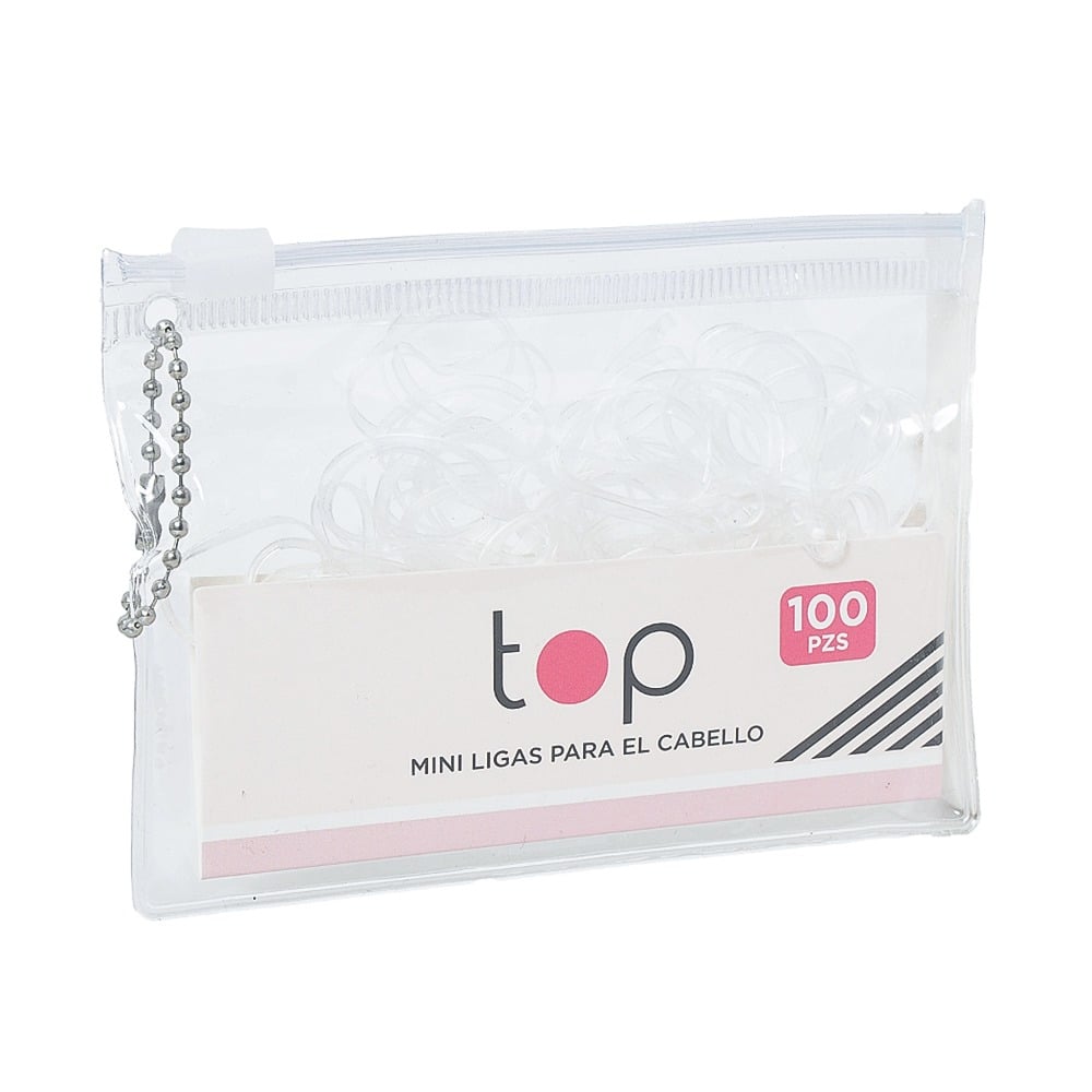 Mini Gomitas para el Pelo Top Transparentes 100 Unidades