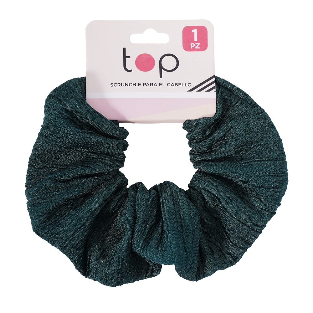 Gomita Scrunchie para el Pelo Top Verde 1 Unidad