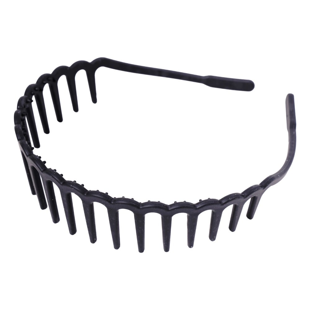 Vincha para el Pelo Top Zigzag Negra 1 Unidad