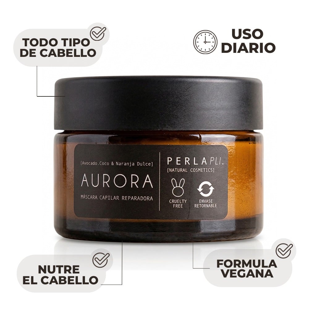 Mascarilla Capilar Reparadora Perla Pli Aurora Travel 30 ml