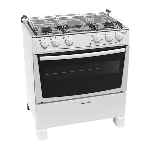 Cocina James C 150 B Estándar 5 Hornallas Blanco