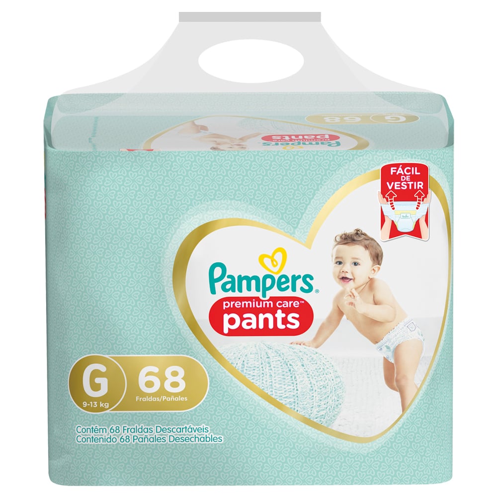 Pañales Pampers Premium Care Pants G 68 Unidades