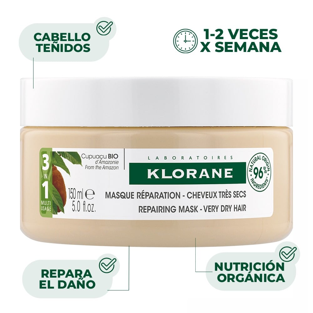 Mascarilla de Tratamiento Klorane Cupuaçu 150 ml