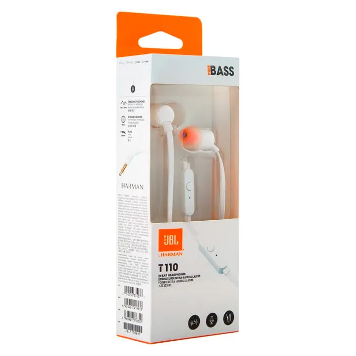 Auricular JBL T110 Blanco