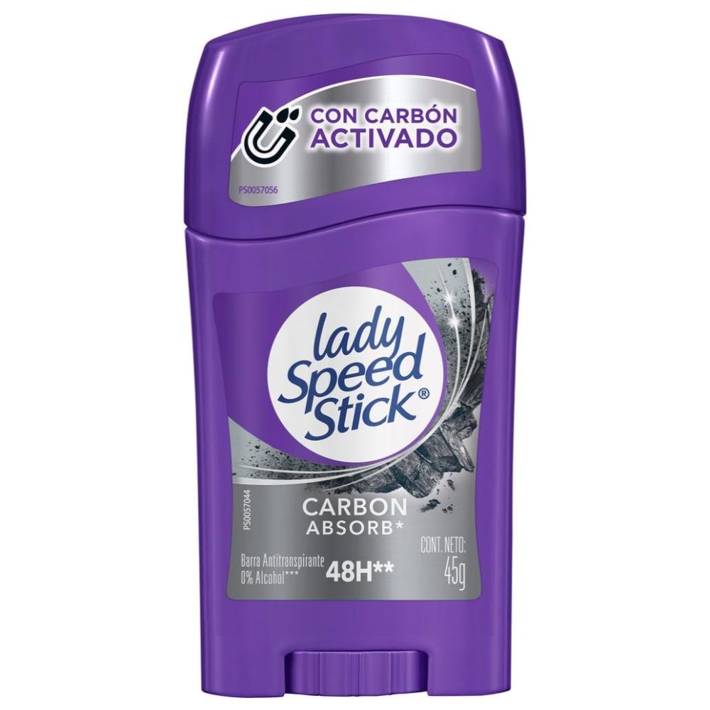 Antitranspirante en Barra Lady Speed Stick Carbón Absorb 45 g