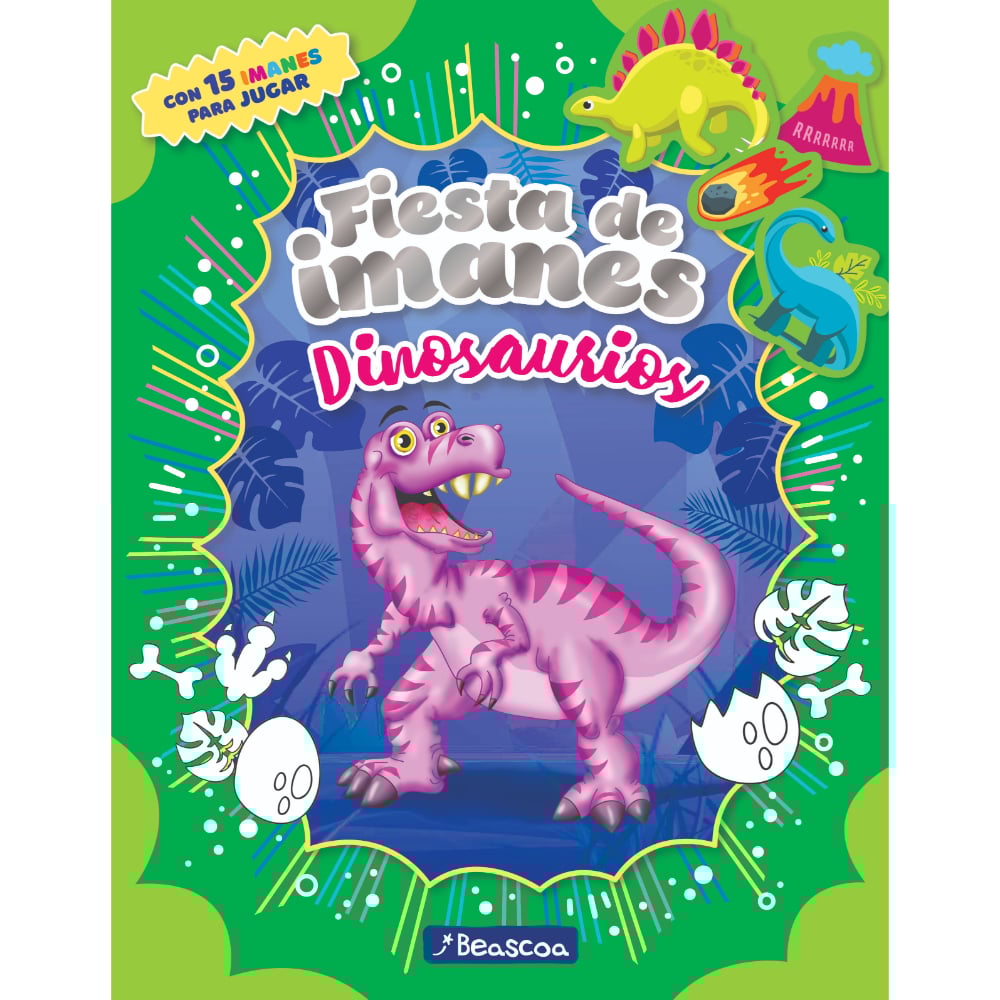 Libro Fiesta de imanes - dinosaurios