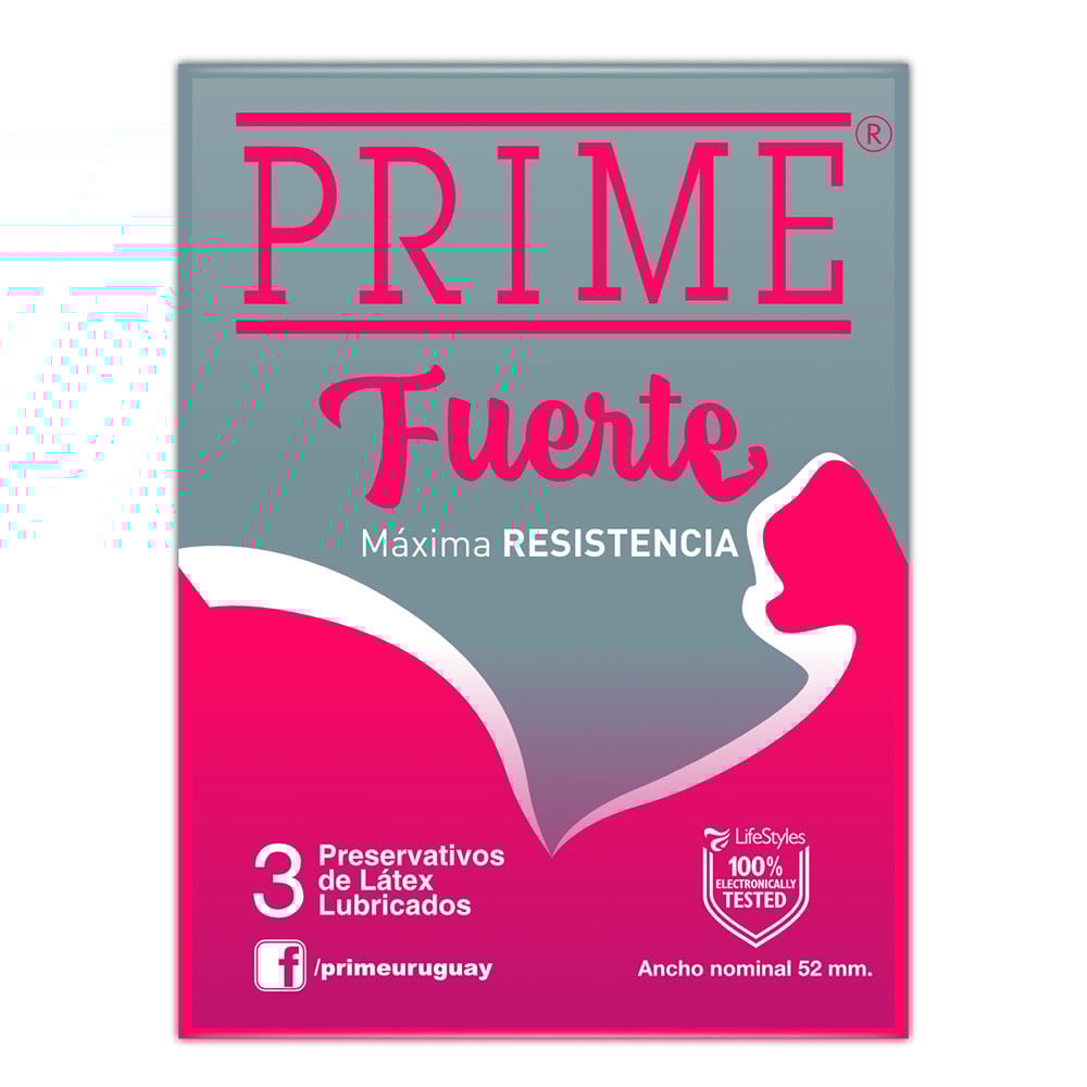 Preservativo Prime Fuerte 3 Unidades
