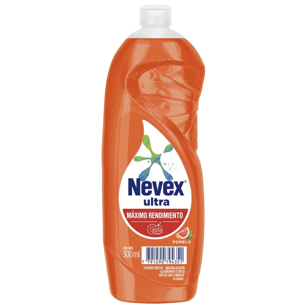 Detergente Nevex Ultra Máximo Rendimiento Pomelo 300 ml