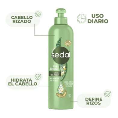 Crema para Peinar Sedal Rizos Definidos 300 ml